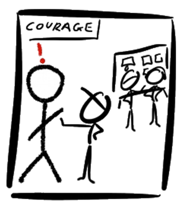 Scrum Values - Courage in Product Owner's job